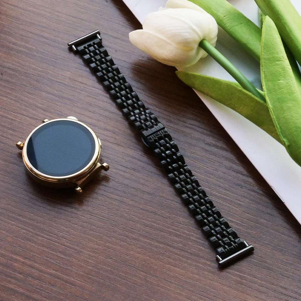 18mm 20 22mm Slim Stainless Steel Band for Huawei Watch GT5 Pro 42mm 46mm Women Bracelet for Samsung Galaxy 7 6 5 40/44mm Strap