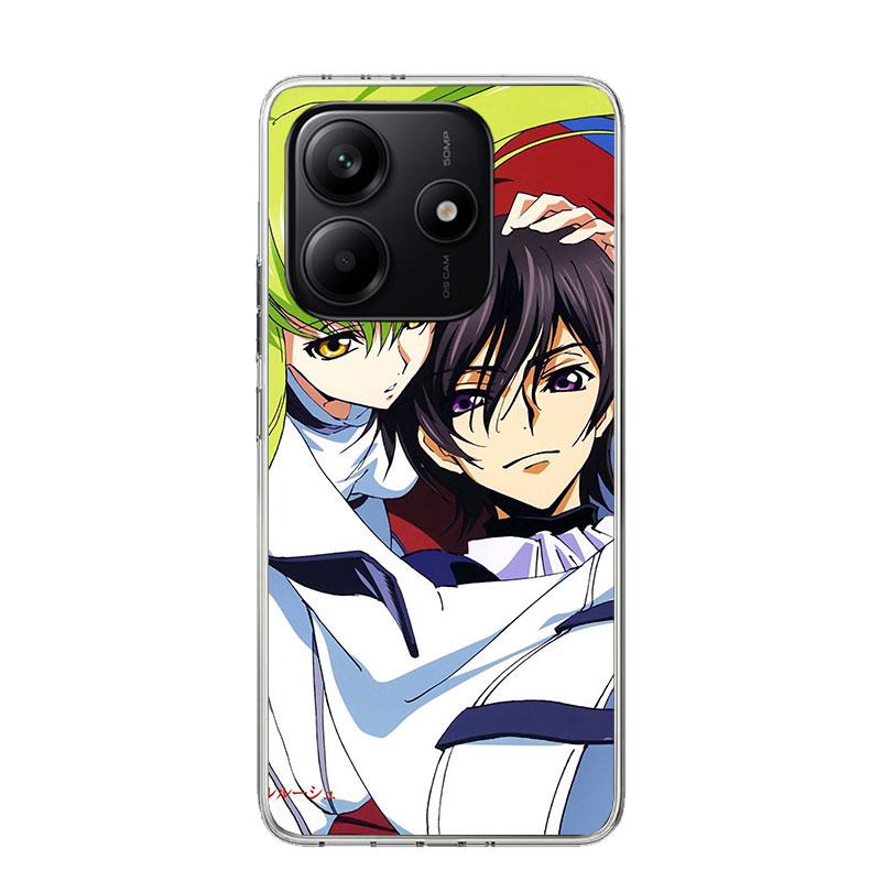 Code Geass Anime Phone Case For Xiaomi Redmi Note 15 14 13 12S 12 Pro Plus 11S 11E 11 11T 10S 10 Art Soft Pattern Cover Redmi No