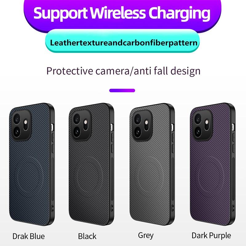 For OnePlus 15T 15R 15 13T 13R 13 12 12R 11 Nord 5 Case Magnetic Carbon Fiber Texture Shockproof Phone Cover Funda