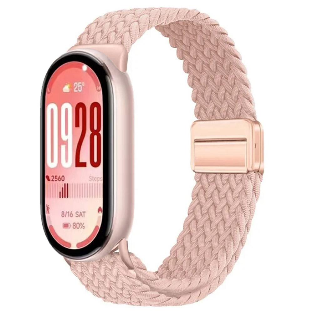 Nylon Loop Band for Xiaomi Mi Band 10 Strap Braided Bracelet Breathable Wristband for XiaoMi Band 8 9 10 NFC Magnetic clasp Belt