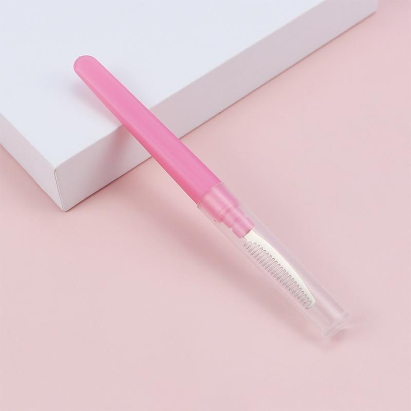 Ultra-Fine Stainless Steel Needle Eyebrow Eyelashes Eye Brow Extension Brush Metal Comb Cosmetic Makeup Tools