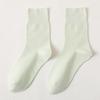 Female Spring and Summer Thin Cotton Pure Color Deodorizing Sweat Absorption Anti Pilling All Go Boneless Tube Socks