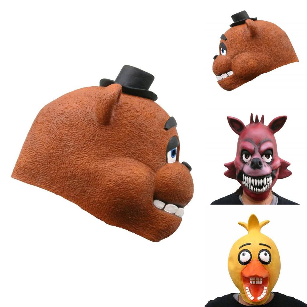 Máscara de Látex para Adulto de Five Nights At Freddy's con Estilo Freddy Chica Bonnie Foxy
