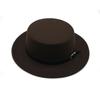 Ny Filthatt Herre Fedora-hatter med Belte Dame Vintage Trilby-luer Ull Fedora Varm Jazzhatt Chapeau Femme filt Panamahatt