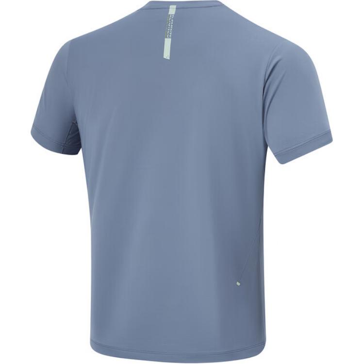 Li-Ning Functional All-Weather Minimalist Printed Fitness Short Sleeve T-Shirt Men Tops Dust-Blue ATSU427-4