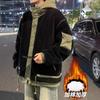 Exclusive for Lamb Wool Padded Coat Men's Winter 2026 Velvet Youth Padded Jacket Tooling Fleece Padded Jacket