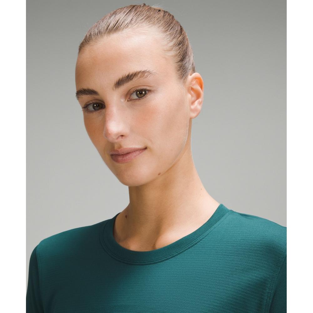 Lululemon Swiftly Relaxed Long Sleeve Shirt  Hip Length Storm Teal Storm Teal