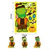 24 PCS Sticker Sheets Party Favors for Kids Halloween Cartoon Characters Stickers