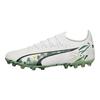 Puma Ultra Ultimate Panda Color MG (Rubber Short Stud) Artificial Turf Durable Lightweight Soccer Shoes Unisex Soccer Shoes White Green 108104-01
