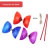 Adult Beginner Double-Head Diabolo with Three-Axis Edge Protection for Fitness Exercise and Anti-Fall Design