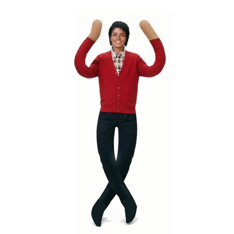 28cm Anime Michael Jackson Cosplay Prop Poppen Pluche Gevulde Figuur Poppen Kamer Decoratie Abstract Gewricht Beweeglijkheid Props Cadeau