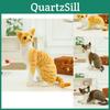 Realistic Plush Cat Toy Lifelike Short Hair Kitten Stuffed Animal Doll Wholesale