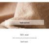 2025 Women's Mid-Length Wool Coat with Stand-Up Collar - Double-Faced Cashmere for Autumn/Winter