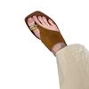 Sheepskin Version~ Retro Suede Metal Cover Toe Flip-flops Women's Outer Wear 2025 Summer Fashion Casual Flats