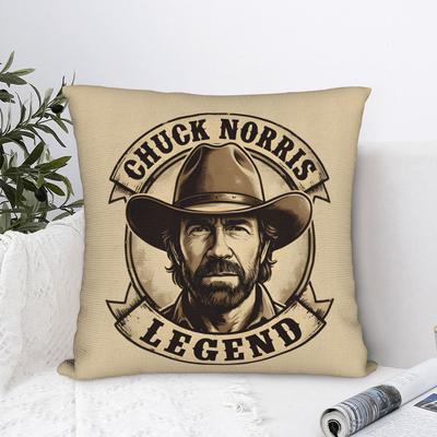 Chuck Norris Throw Pillow Cover Polyester Throw Pillow , Creative Pillowcase