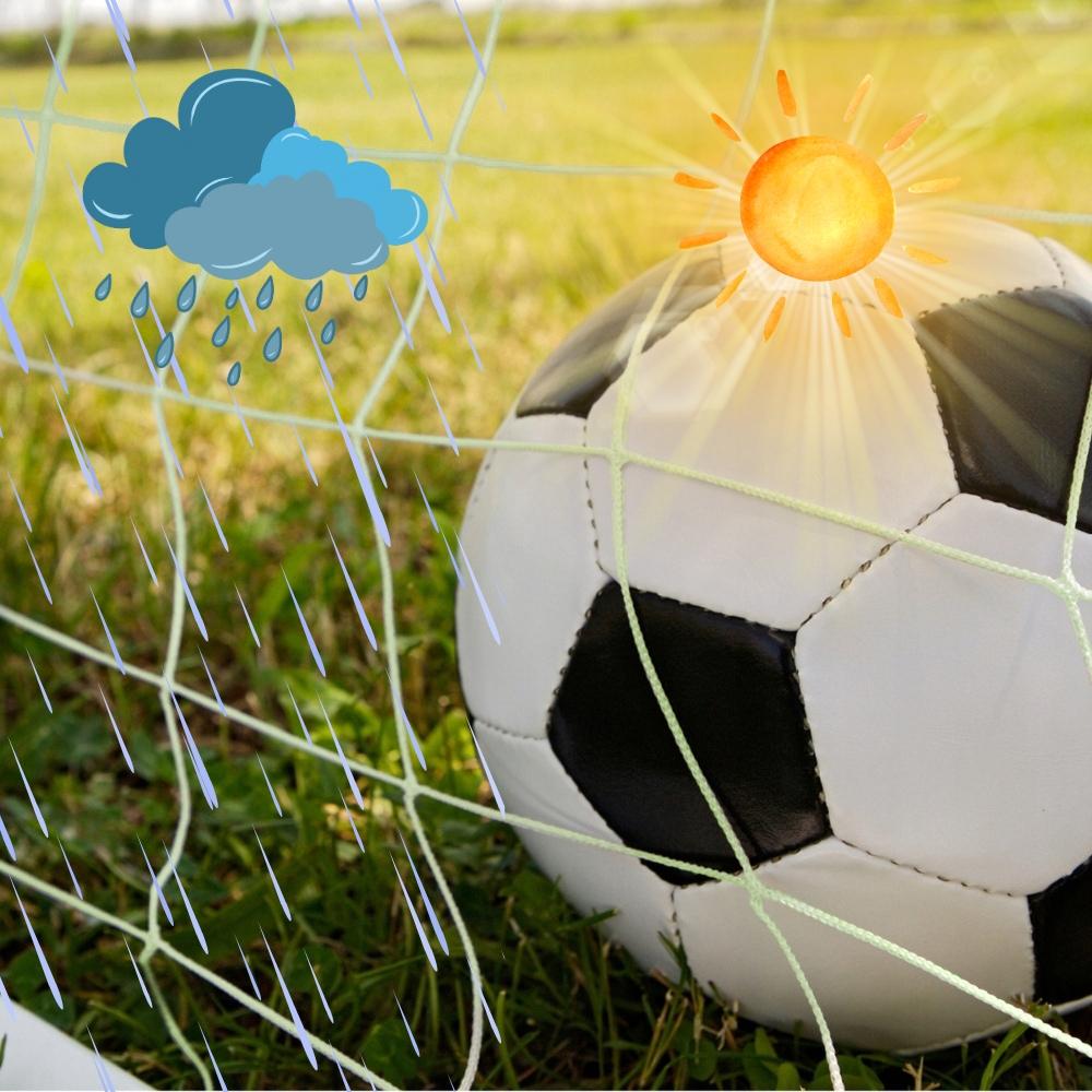 Reinforced fluorescent goal net, glowing in the dark, 180x120 cm