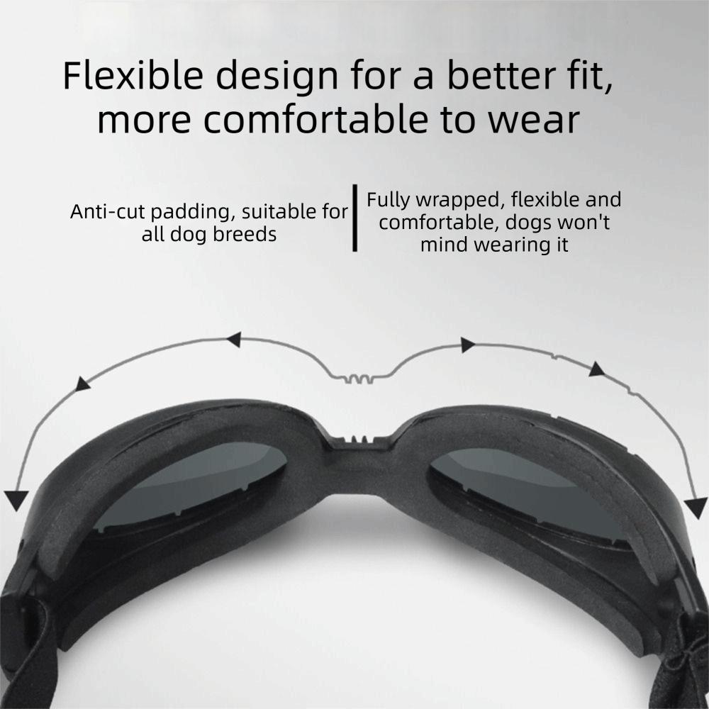 UV400 Protection Dog Sunglasses Windproof Design Impact-Resistant Doggie Goggles comfortable to wear Clear Vision Cat Eyewear