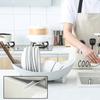 Countertop Dish Rack Plastic Dish Drying Rack Tableware Holder Bowl And Utensil Holder with Drainage for Kitchen Counter Sink