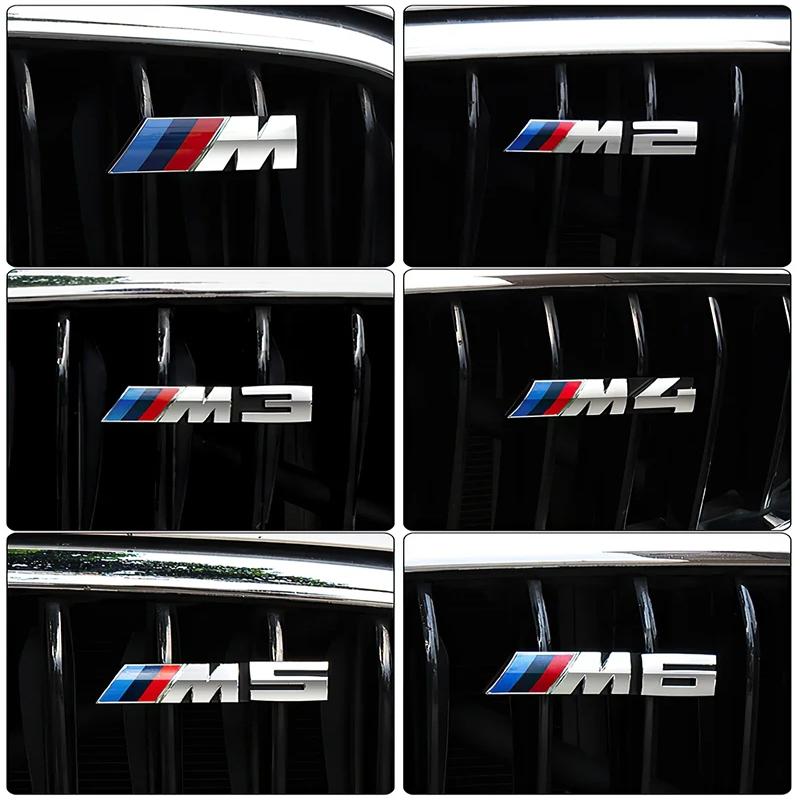 Car Front Grille M Badge Emblem Decoration Accessories Sticker For BMW M E46 E90 E60 F30 F10 E39 E36 F20 G30 G20 E87 E92 E91 E30 pdzr82