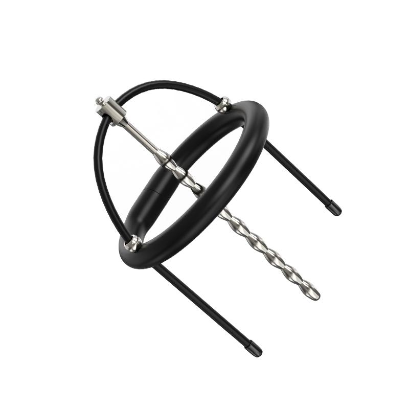 Elektrický šok Koňské oko Tyč Uretrální dilatátor Trenažér Penis Plug Stimulovat Cockring Žalud Mužská klec cudnosti Sex Vkládací hračky