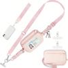 Transparent Pvc Card Bag, Wrist Bag, Portable Bank Card Change Storage Bag.