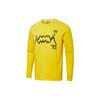 Puma Black 5 Basketball Series Vintage Print Sports Crew Neck Long Sleeve T-Shirt Men Tops Yellow 532265-02