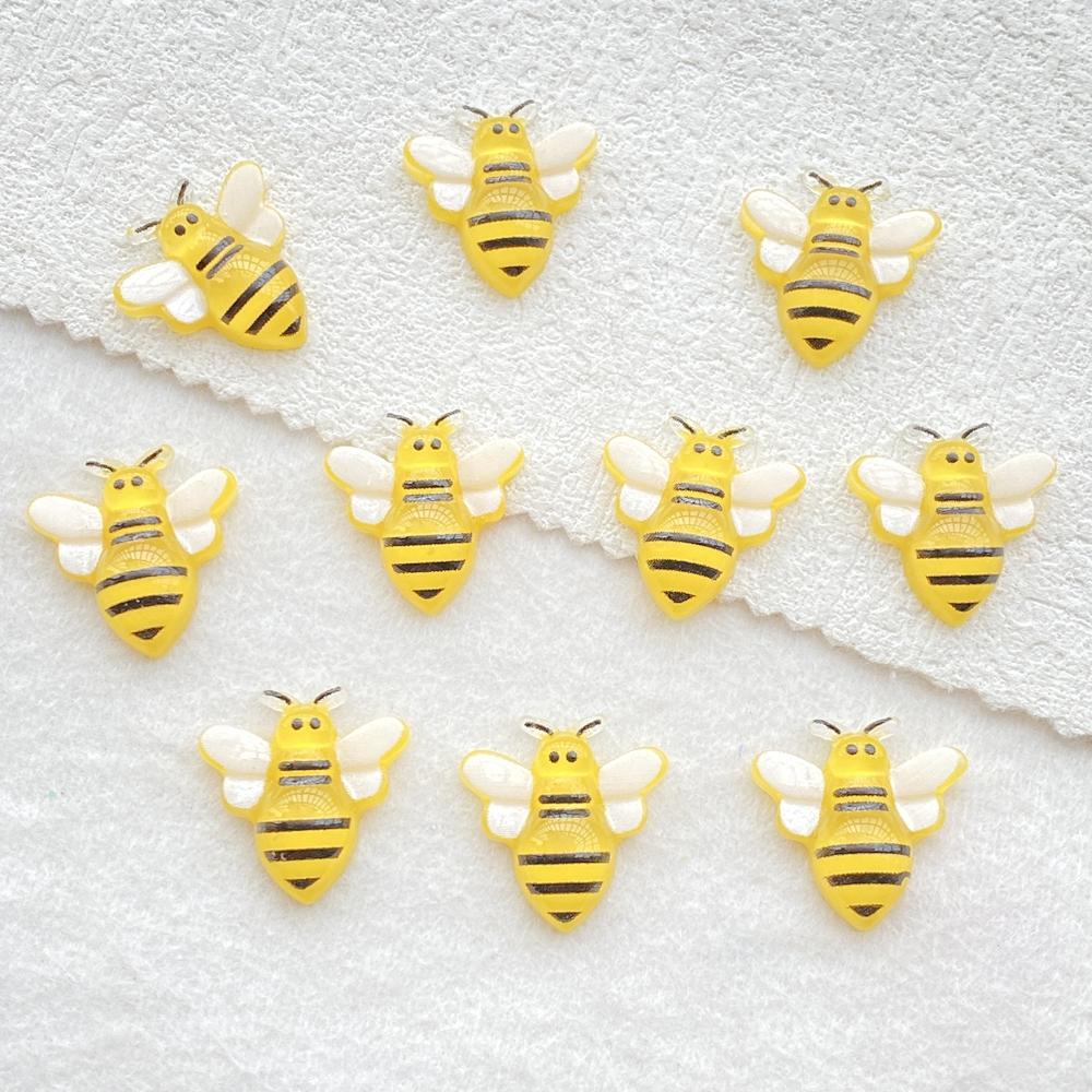 

20Pcs New large size Cute Resin Cartoon yellow bee Flat Back Scrapbooking DIY Jewelry Craft Decoration Accessories