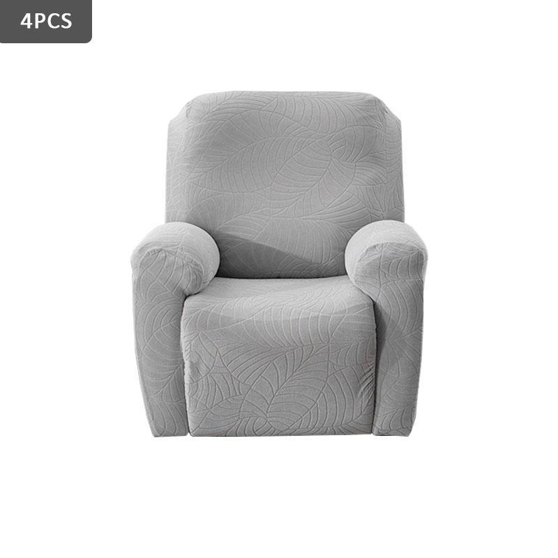 4/6/8Pcs/Set Stretch Jacquard Sofa Cover Splash-Proof Recliner Slipcover With Elastic Bottom And Side Pocket Furniture Protector