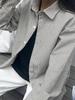 Women's Black Striped Jacket-Style Summer Shirt - Youthful, Versatile, and Loose-Fit Design