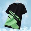 Einfache Geometrische Grafiken Sport T-Shirts Für Männer Mode Sommer Kurzarm 3D Gedrucktes Badminton T-Shirt Locker Atmungsaktive T-Shirts