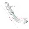 2-in-1 Glass Anal Beads And Butt Plug Hard Dildos Vaginal Anus Dilator Prostate Massager for Men And Women Masturbator Sex Toy