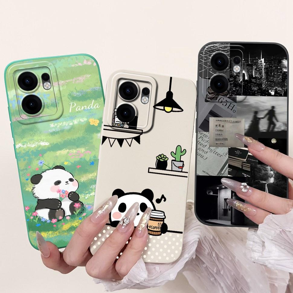 For Oppo Reno13 F Case Cute Rabbit Panda Soft Silicone Phone Cover For Oppo Reno 13 Reno13 Pro 13F Reno13F 5G Fundas Capa Shell