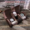 Watch Box Men and Women Watch Box Men and Women Multifunctional 3 Grids Leathers Storage Case Wrist Watch Boxes Gift Box