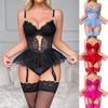 Transparent Sexy Erotic Set Underwire Bra Fairy Ultra Bodysuits Sexy Lingerie Women Porno Nightie Lenceria Cosplay Costumes