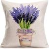 Plant and Flower Hydrangea Printed Linen Pillowcase Home Sofa Living Room Bedroom Pillowcase