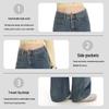 FIRS Women's Cotton Blend Wide-Leg Jeans