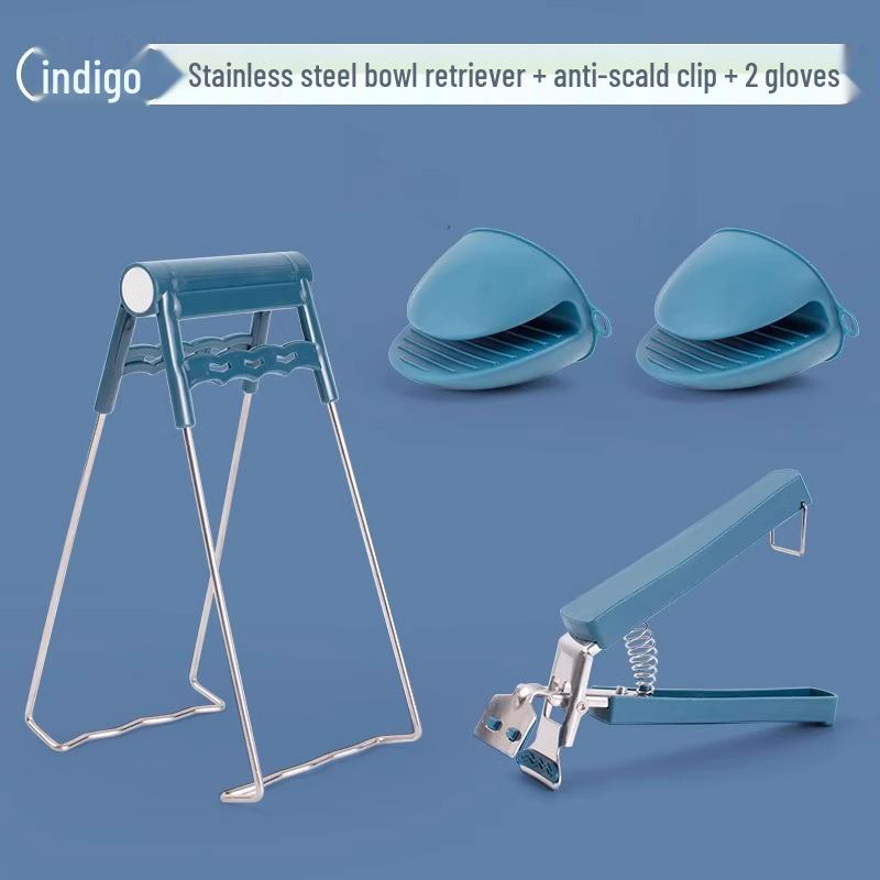 

Non-Slip Stainless Steel Anti-Scald Bowl and Plate Lifter