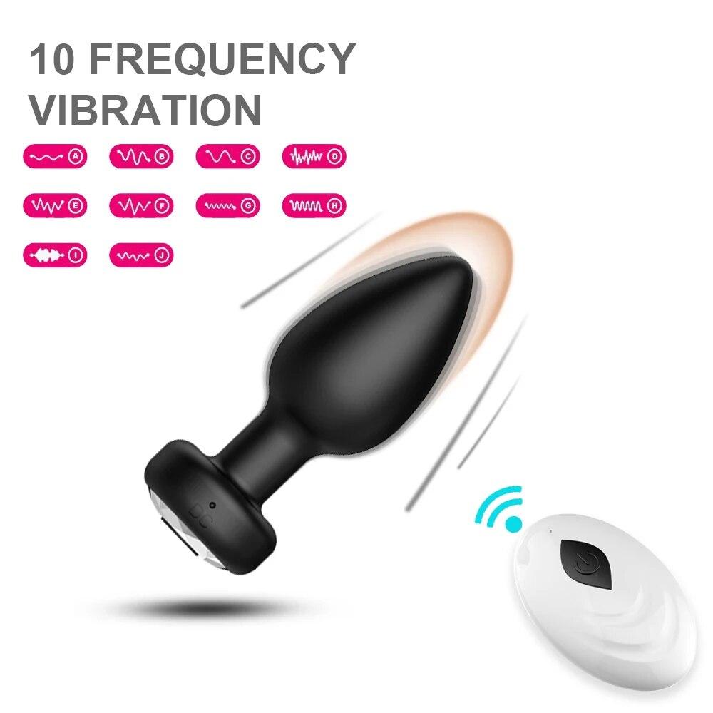 Anal Vibrator for Man Wireless Remote Control Silicone Butt Plug for Gay Plug Sex Toy for Woman Adult Products Prostate Massager