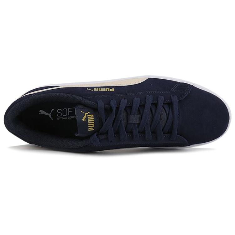 PUMA Smash V2 Retro Casual Skateboarding Shoes Unisex Deep Blue 364989-37
