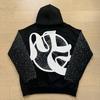 Mixed Emotion Streetwear Angel Print Hoodie Loose Fit Casual Sweatshirt Youth
