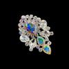 Stonefans Exaggerated Rhinestone Rings High Quality Large for Women Party Gift  Aesthetic Oversize Drag Queen Accessories