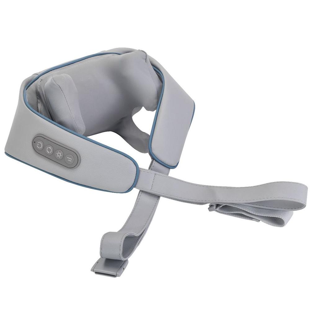 

Массажер для шеи спины поясницы плеч профессиональный инструмент-массажер для облегчения трапециевидной мышцы облегчения боли ухода за шеей шаль горячий компресс серый