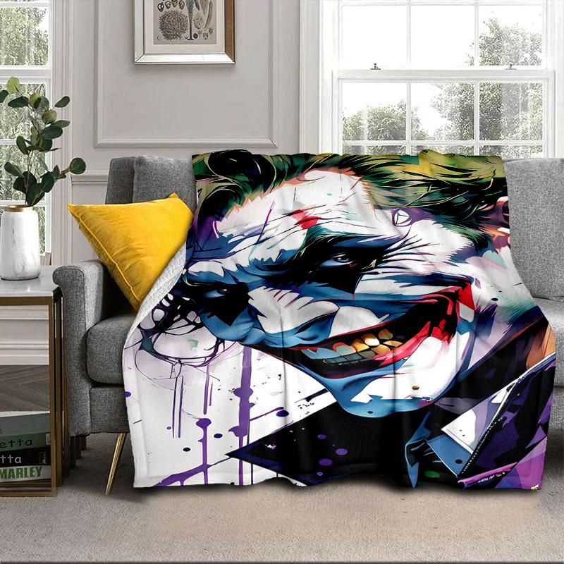 Coole Clowns-Muster-Decke Flanell-Decke für Bett, Sofa, Camping, Wandern, Picknick-Zubehör, Geschenk für Familie, Fan-Geschenke