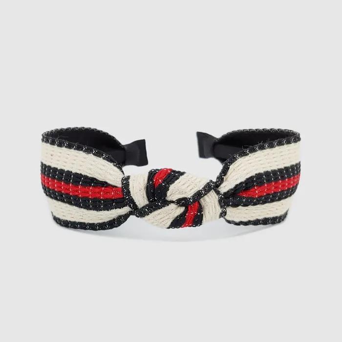 LALA Stripe New Hairband Black