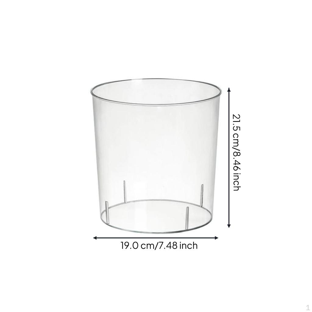 Transparent Trash Can, Large Capacity Wastebasket, Multipurpose, Home, Bathroom, Bedroom