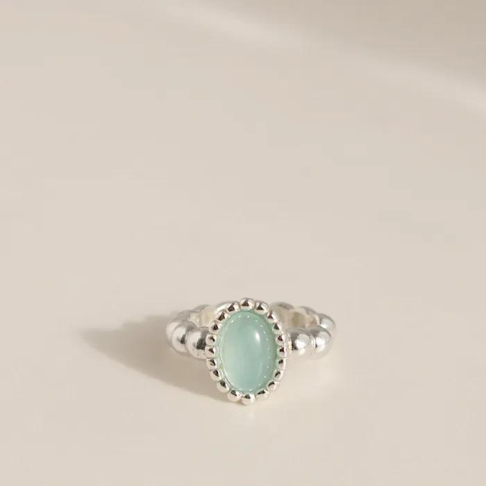 925 Silver Gemstone Point Ring Ear Cuff Earrings Clip-on Ete