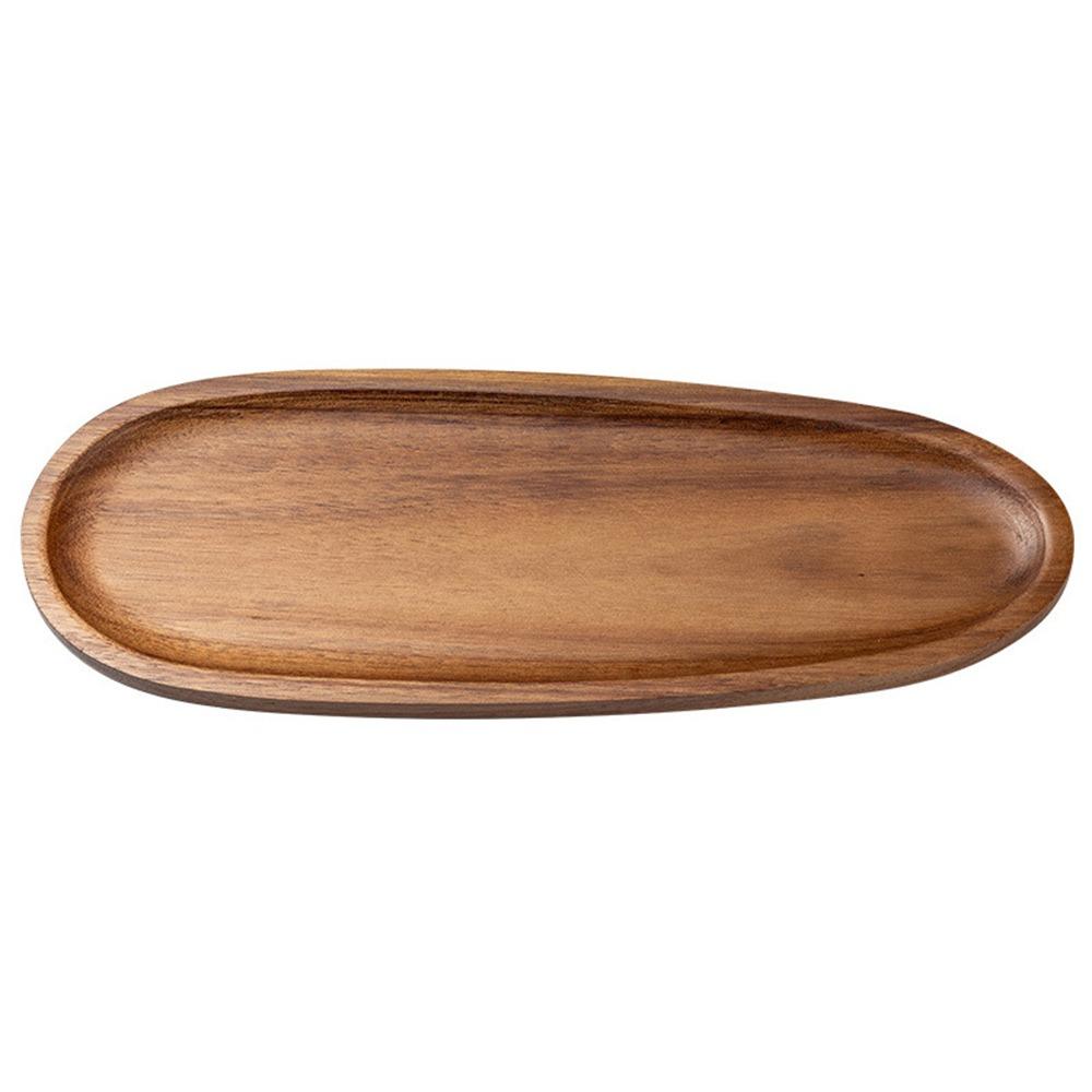 High Quality Acacia Wood Tea Tray Coffee Japanese Style Dessert Plate Tableware Irregular Dried Fruit Snack Plate Party Serving