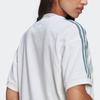 Adidas Originals Trefoil Tee Dress Comfortable V-Neck Short Sleeve Dress Women Dresses White GN2848