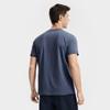 FILA Tennis Minimalist Sports Training Versatile Comfortable Knitted Short Sleeve T-Shirt Men Tops Dark-Smoke-Blue A51M613101FDB