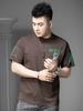 European Summer New Bear Print Short-Sleeve T-Shirt for Men, Trendy Brand Loose Round-Neck Tee Shirt Half-Sleeve Top